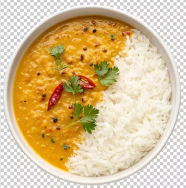 DAL CHAWAL WITH CURD