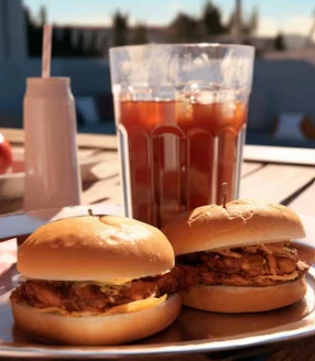 BURGER + COLD DRINK + FRIES + ICE CREAM